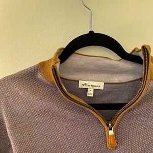 Peter Millar Men’s Diamond Jacquard Quarter-Zip